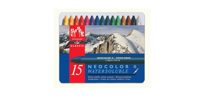 Pastel à la cire aquarellable NEOCOLOR II, étui