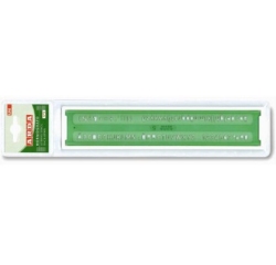 Normografo lettere e cifre Uni - 5mm - verde - Arda