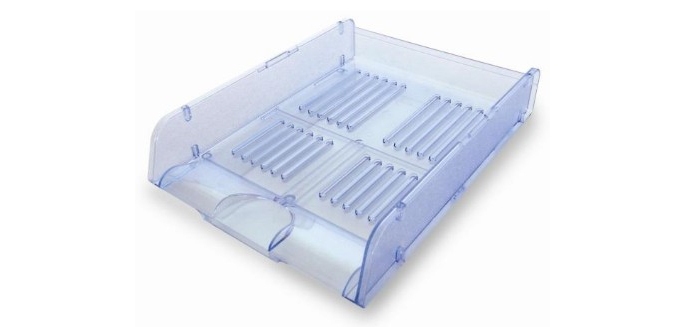 Vaschetta portacorrispondenza TR25310 - 26 x 34 x 6 cm - azzurro trasparente - Arda