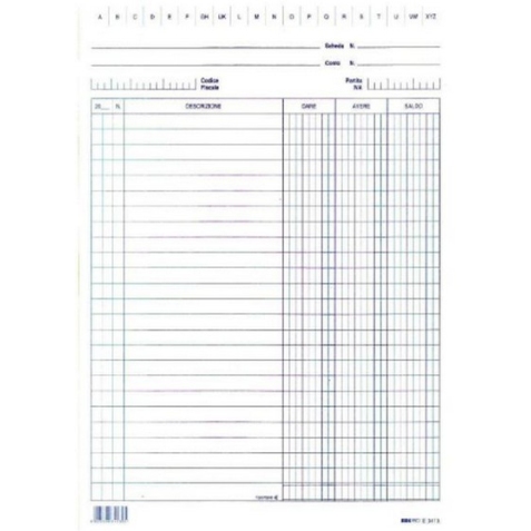 Edipro E3373BL accounting form/book