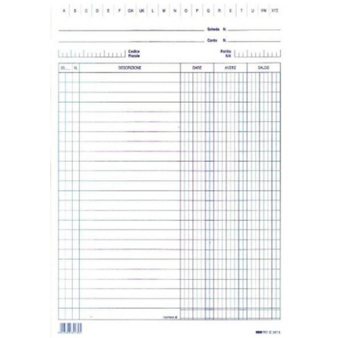 Edipro E3266BL accounting form/book
