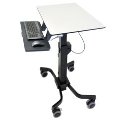 Ergotron TeachWell Mobile Digital Workspace Graphite, Gris Panier multimédia