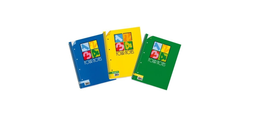 Blasetti Four Notes quaderno per scrivere Multicolore