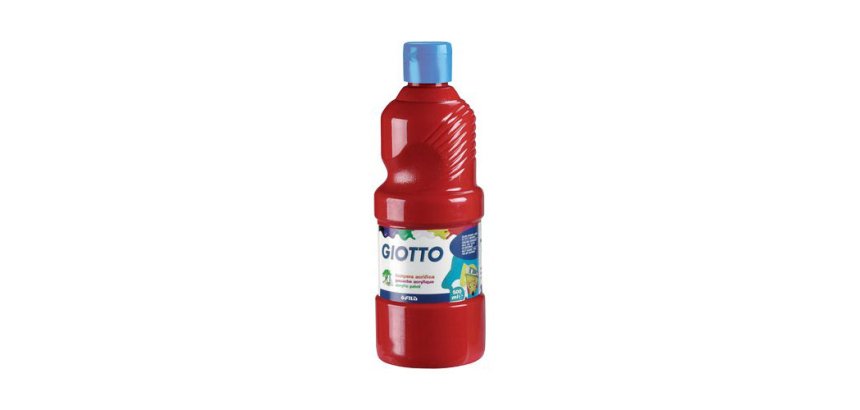 Gouache giotto flacon 1l coloris vermillon