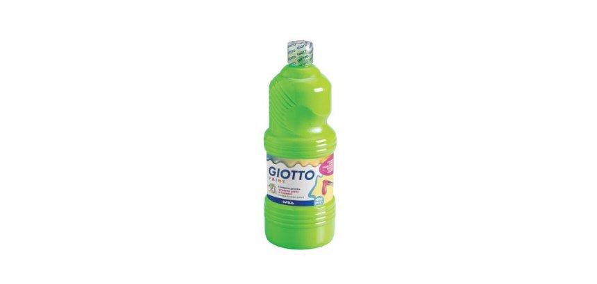 Gouache giotto flacon 1l coloris vert printemps