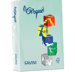 Carta Le Cirque - A4 - 80 gr - verde pastello 107 - Favini - conf. 500 fogli
