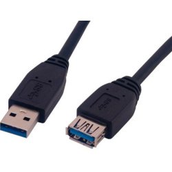 MCL USB 3.0, M/FM, 5m câble USB USB 3.2 Gen 1 (3.1 Gen 1) USB A Noir