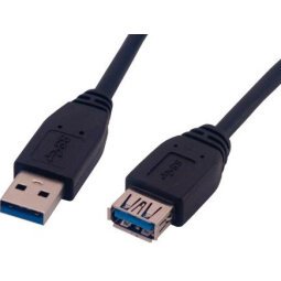 MCL USB 3.0, M/FM, 3m câble USB USB 3.2 Gen 1 (3.1 Gen 1) USB A Noir