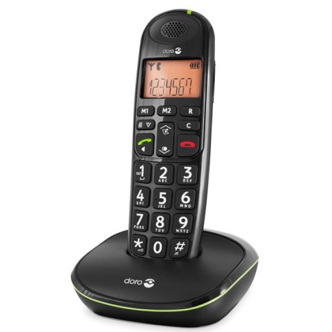 Doro PhoneEasy 100w Identification de l'appelant Noir