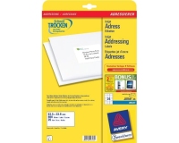 Étiquettes adresses 63,5 x 33,9 mm Avery J8159-25 - Boîte de 600