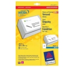 Etiquette d'expédition, 199,6 x 289,1 mm, blanc