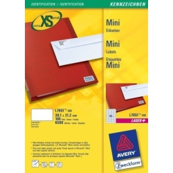 Avery L7651-100 printer label White