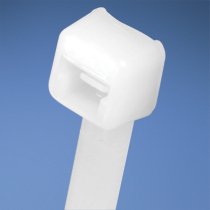 Panduit Cable Tie, 7.4"L (188mm), Standard, Nylon, Natural, 100pc fascetta