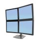 Ergotron DS Series DS100 Quad Monitor Desk Stand 61 cm (24") Escritorio Negro