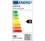 Lampadaire unilux led stratus ergonomique aluminium         recyclable variateur sur le   mat 4250 lumen coloris gris