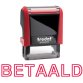 4911 stempel met rode inkt FO Betaald