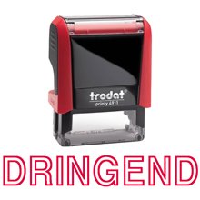 4911 Stempel met rode inkt FO Dringend