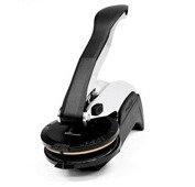 Presse Trodat Ideal, Noir ou chrome, Gravure SANS logo, Format 39 mm