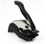 Presse Trodat Ideal, Noir ou chrome, Gravure SANS logo, Format 23 x 48 mm