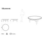 Table basse Milla en teck massif Ø 90 cm