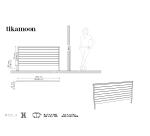 Tête de lit en bois de teck Minimalys H 95 x L 165 x P 3 cm