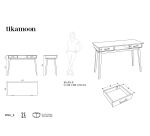 Bureau en bois d'acacia L 117 cm Oslo