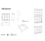 Bibliothèque haute en teck massif Miho