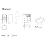 Chiffonnier Pavel en acacia
