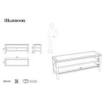 Meuble TV Anton en teck massif L 130 cm