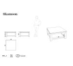 Table basse Eve en teck massif 80 x 80 cm