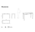 Console  Luna en palissandre massif