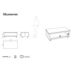 Table basse Anoa Oak en chêne massif, rectangulaire 110 x 60 cm