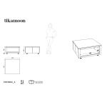 Table basse Anoa Oak en chêne massif, carrée 80 x 80 cm