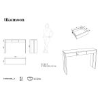 Console Edene en chêne massif