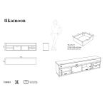Meuble TV en palissandre massif Kwarto