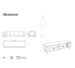 Meuble TV bas en teck massif L 170 cm Honorine