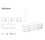 Buffet bas en teck massif L 165 cm Honorine