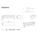 Meuble TV en bois de teck Anoa H 55 x L 180 x P 45 cm
