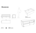 Meuble TV Anoa en teck massif L 140 cm