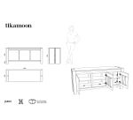 Buffet en teck massif L 160 cm Edene