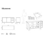 Buffet en teck massif L 145 cm Jonàk