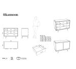 Commode en teck massif Kort