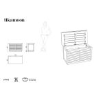 Coffre Loggia en acacia massif