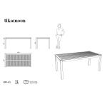 Table de jardin Teo en teck massif 180 x 90 cm