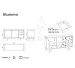 Buffet en chêne massif L 145 cm Jonàk