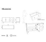 Buffet en chêne massif L 150 cm Jeanne