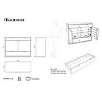 Buffet en chêne massif L 120 cm Senson