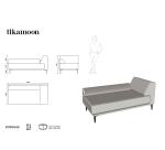 Canapé d'angle gauche Finn en tissu, 4 places, écru