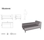 Canapé d'angle gauche Finn en tissu, 4 places, gris taupe