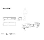 Meuble TV Temis en acacia L 160 cm